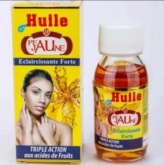 Peau jaune tripple action strong whitening oil